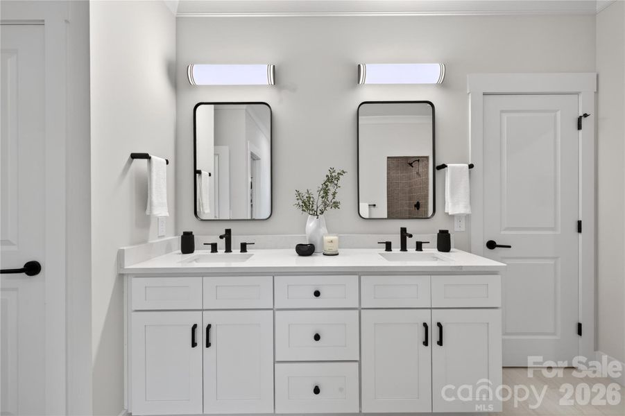 Furnished interior view inside a new home in , Hickory (Image 16).