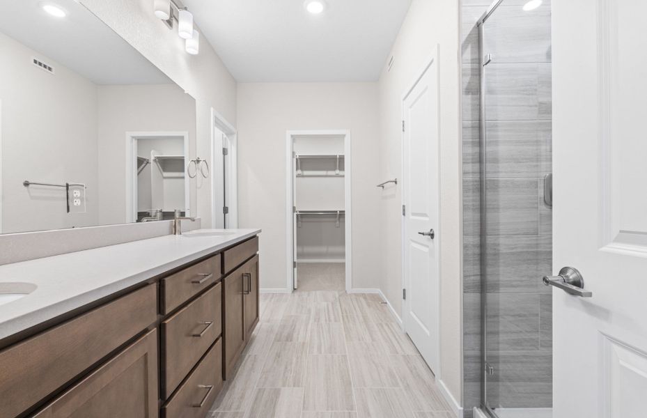 Furnished interior view inside a new home in Harvest Crossing, Aurora (Image 13).
