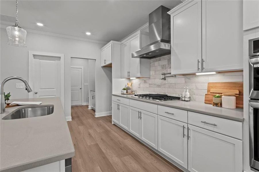 Furnished interior view inside a new home in , Dallas (Image 9).