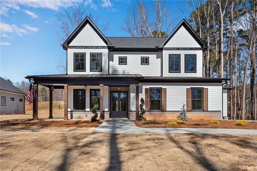 Front exterior of a new home in , Hiram, GA, highlighting curb appeal (Image 30). Front exterior of a new home in , Hiram, GA, highlighting curb appeal (Image 30).