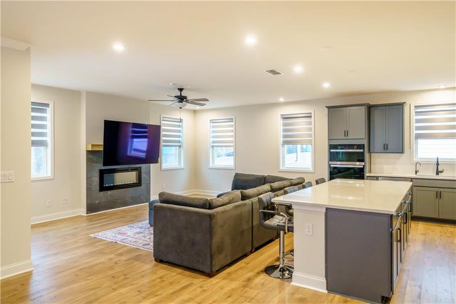 Furnished interior view inside a new home in , Powder Springs (Image 6). Furnished interior view inside a new home in , Powder Springs (Image 6).