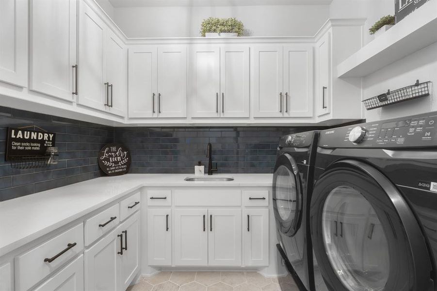Furnished interior view inside a new home in Pecan Square, Northlake (Image 30).