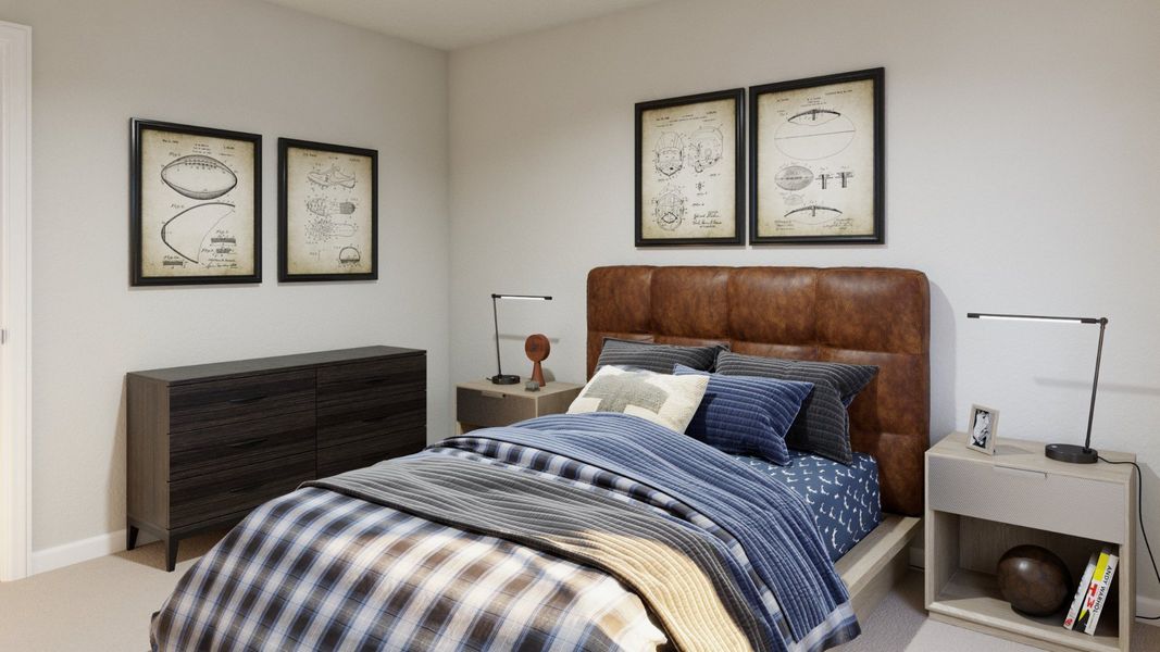 Representative furnished interior of a home built from the The Darwin by Legend Homes in Ridgeland Hills, Willis (Image 19).