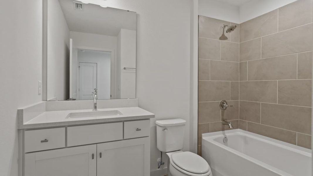 upstairs bathroom DRB homes upstairs bathroom DRB homes