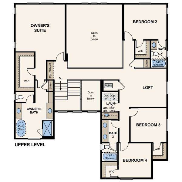 2D floor plan layout for the Harvard by Century Communities in Overland Ranch, Aurora, CO (Image 4). 2D floor plan layout for the Harvard by Century Communities in Overland Ranch, Aurora, CO (Image 4).