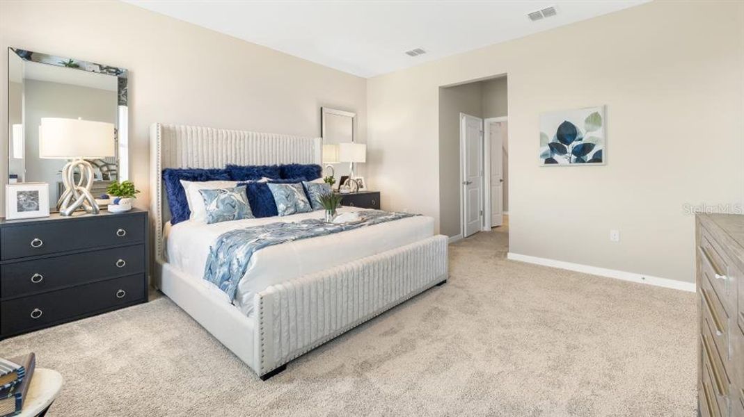 Furnished interior view inside a new home in Coral Lakes - Tradition & Express, Punta Gorda (Image 12).