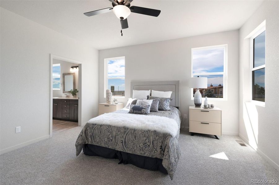 Furnished interior view inside a new home in , Pueblo West (Image 17).