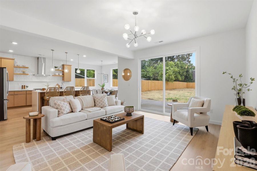 Furnished interior view inside a new home in , Charlotte (Image 12). Furnished interior view inside a new home in , Charlotte (Image 12).