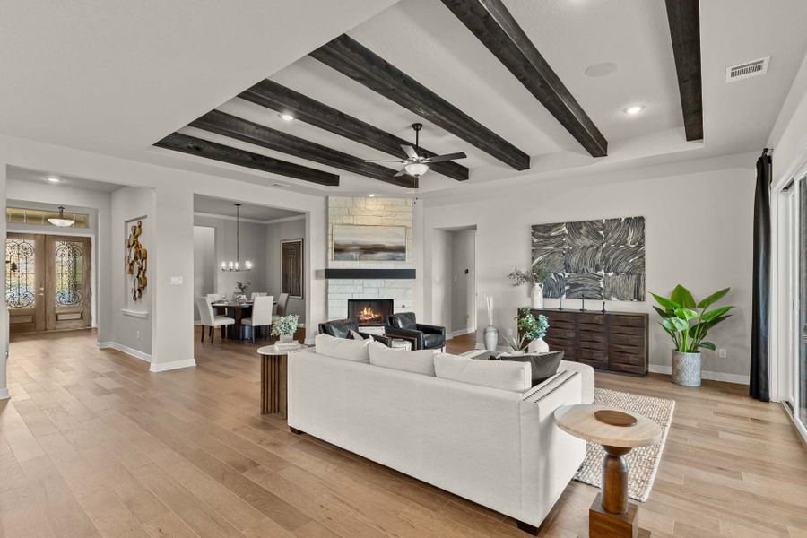 Representative furnished interior of a home built from the The Summerlin A by Davidson Homes LLC in Potranco Oaks, Castroville (Image 13).