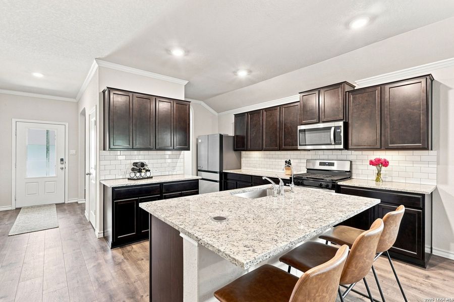 Furnished interior view inside a new home in Redbird Ranch, San Antonio (Image 12).