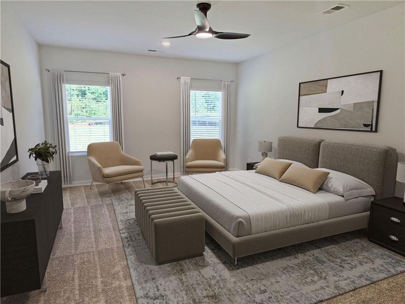 Furnished interior view inside a new home in Southern Hills, McDonough (Image 4).