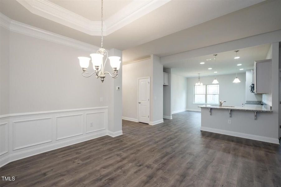 Representative unfurnished interior of a home built from the 2316 by Adams Homes in Hidden Pines, Cameron (Image 11).