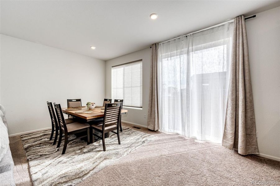 Furnished interior view inside a new home in Painted Prairie, Aurora (Image 10).