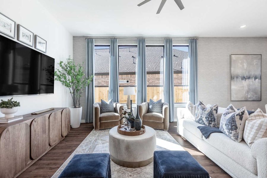 Representative Family Room - some options shown