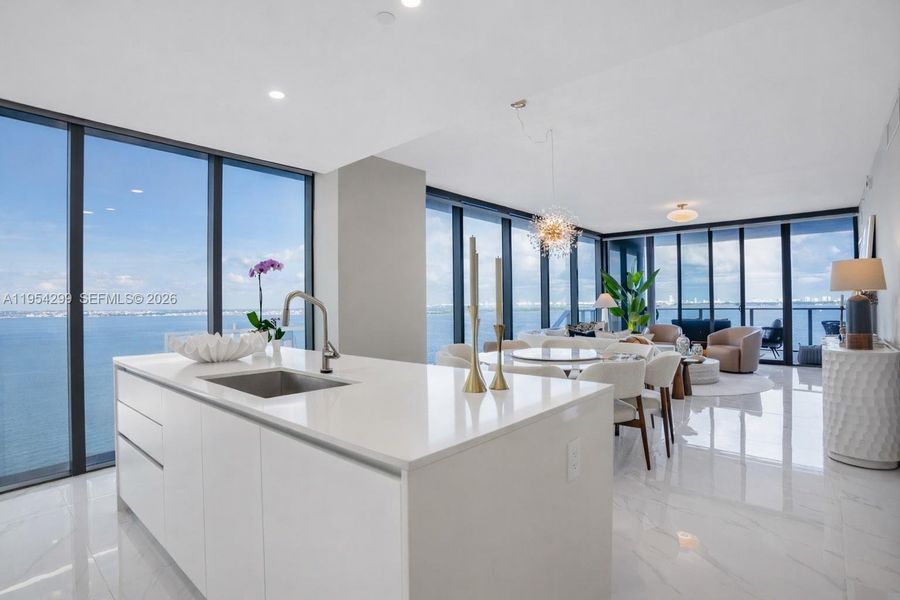 Furnished interior view inside a new home in , Miami (Image 5).