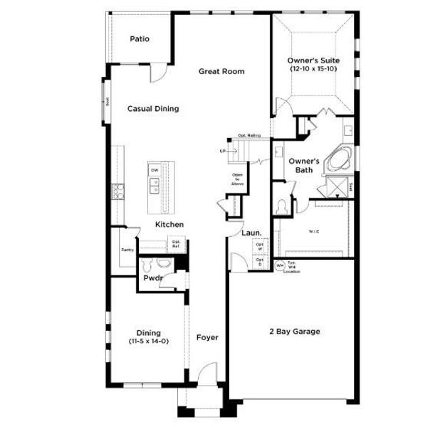 2D floor plan layout of this home in Spring Creek, Taylor, TX (Image 3). 2D floor plan layout of this home in Spring Creek, Taylor, TX (Image 3).