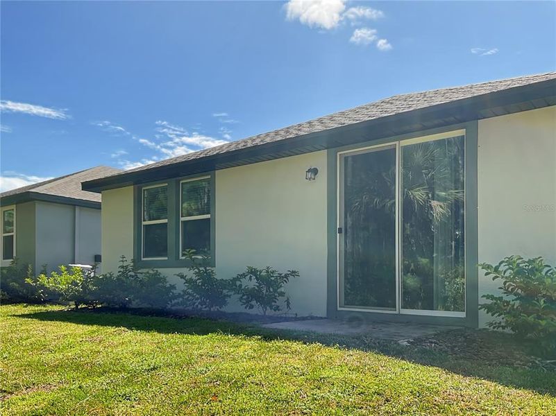 Rear of home