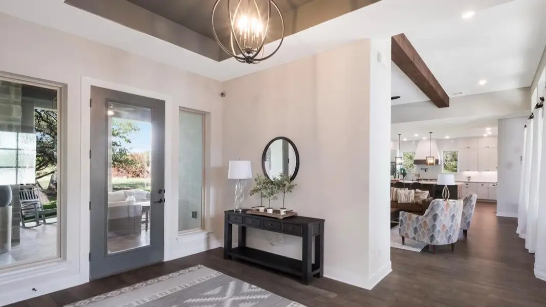 Furnished interior view inside a new home in , Johnson City (Image 13). Furnished interior view inside a new home in , Johnson City (Image 13).