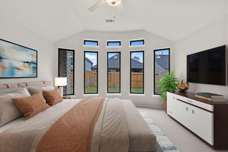 Furnished interior view inside a new home in The Highlands, Porter (Image 14).