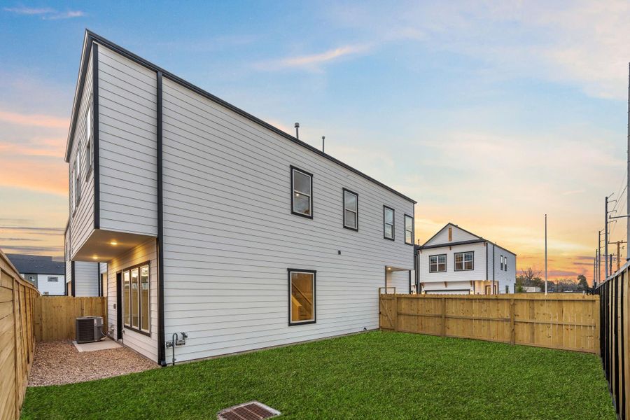 This backyard is from a different listing