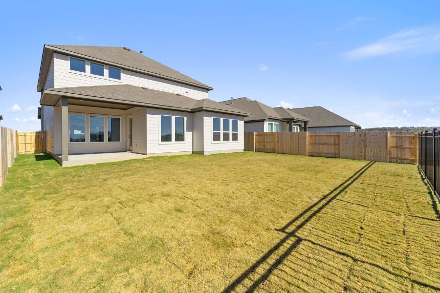 Exterior details and patio area of a home in Lagos Reserve, Manor (Image 27).