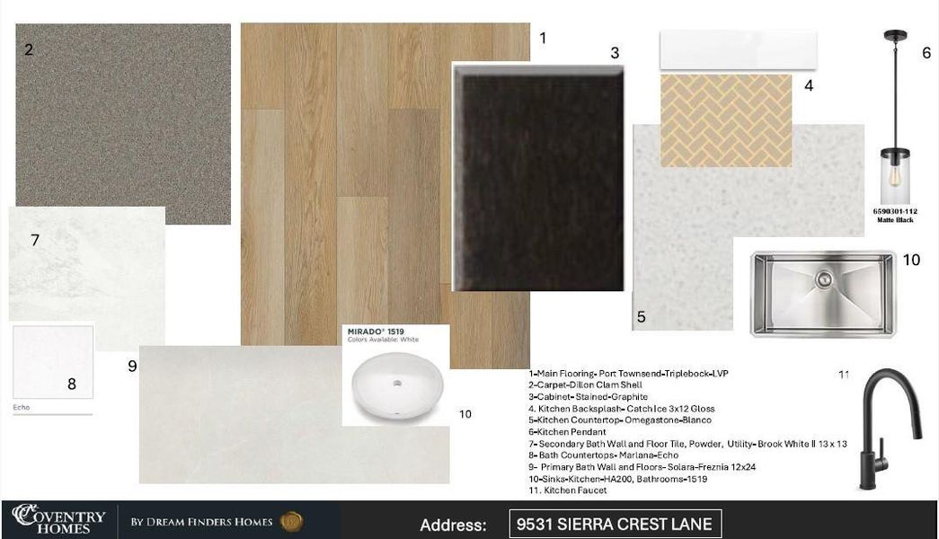 Sample of building materials used in homes in The Highlands, Porter (Image 9). Sample of building materials used in homes in The Highlands, Porter (Image 9).