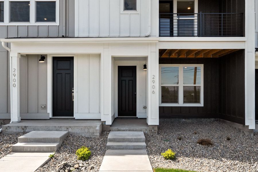 Exterior details and patio area of a home in Berkeley Villas, Denver (Image 3). Exterior details and patio area of a home in Berkeley Villas, Denver (Image 3).