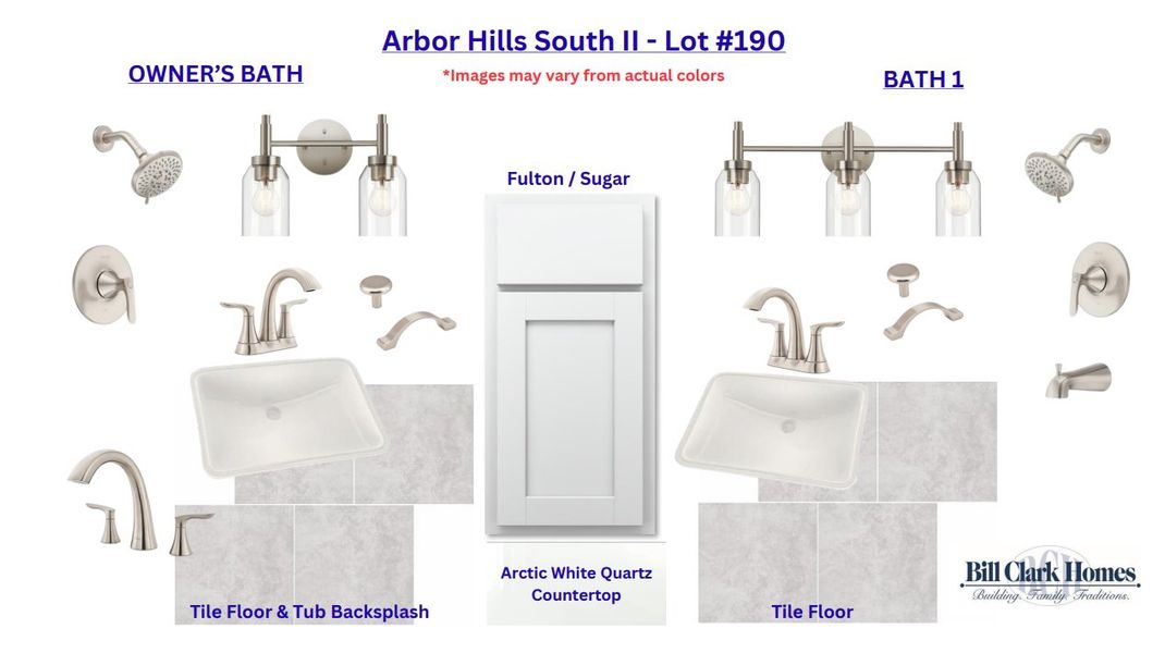 Sample of building materials used in homes in Arbor Hills South II, Greenville (Image 4).