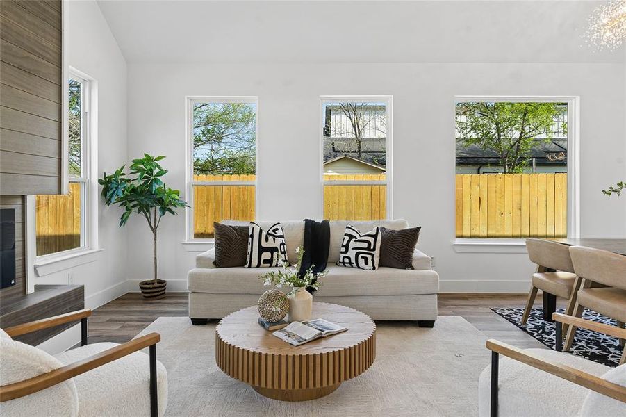 Furnished interior view inside a new home in , Dallas (Image 29).