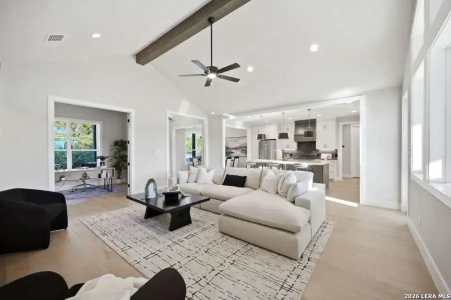 Furnished interior view inside a new home in , Fischer (Image 7).