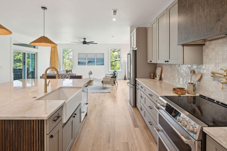 Furnished interior view inside a new home in , Folly Beach (Image 17).