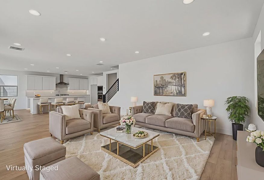 Virtually Staged Great Room - 3 of 15