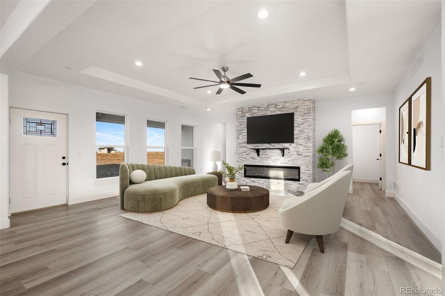 Furnished interior view inside a new home in , Brighton (Image 7).