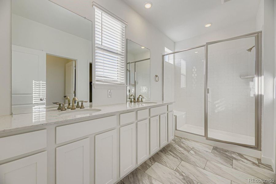 Furnished interior view inside a new home in Vermilion Creek: The Skyline Collection, Centennial (Image 6).