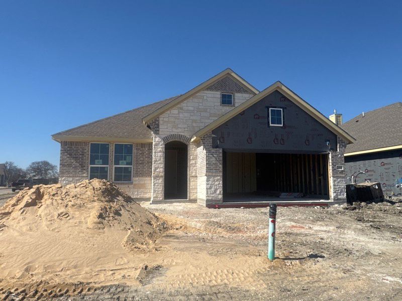 In-progress construction of a new home in Cedar Ridge Estates, Anna, TX (Image 3).