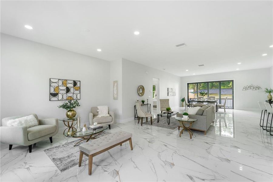 Furnished interior view inside a new home in , Tampa (Image 6).