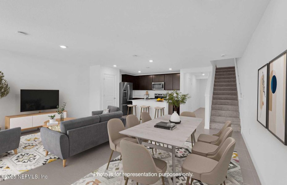 Furnished interior view inside a new home in Normandy Pines, Jacksonville (Image 9).