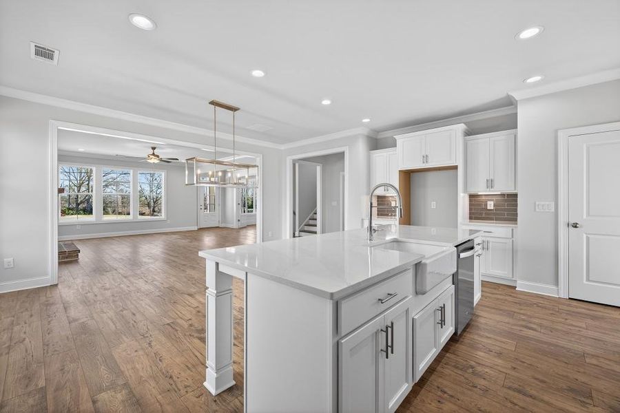 Furnished interior view inside a new home in Hemingway, Flowery Branch (Image 9).