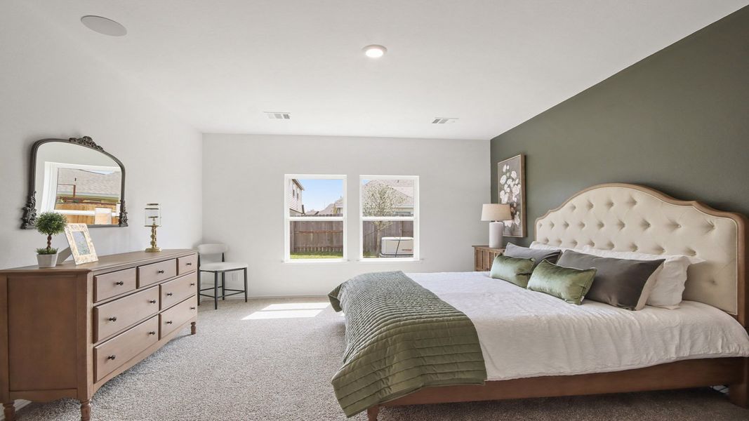 Furnished interior view inside a new home in Venetian Pines, Conroe (Image 17).