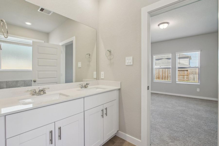 Photo is not of the actual home, but is an inspirational photo of builder’s model home and may depict options, furnishings, and/or decorator features that are not included