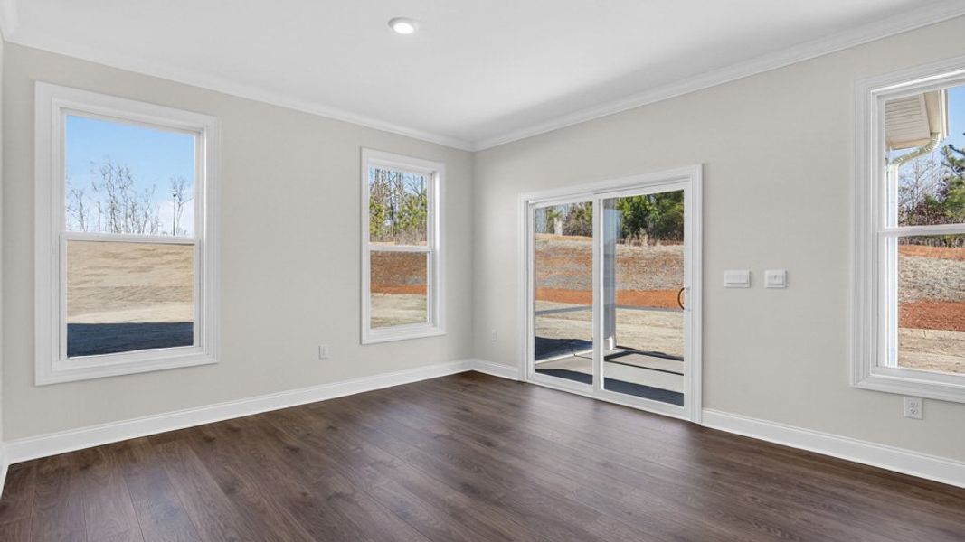 Spacious, unfurnished interior of a new home in The Grove at Winston Pointe, Clayton (Image 21). Spacious, unfurnished interior of a new home in The Grove at Winston Pointe, Clayton (Image 21).