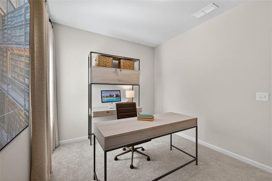 Furnished interior view inside a new home in Oakmont, Dallas (Image 22).