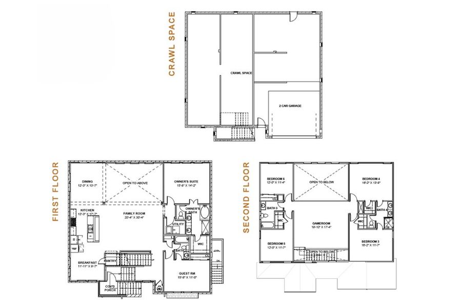 2D floor plan layout for the Breckenridge by Saratoga Homes in Townsen Landing, Humble, TX (Image 3). 2D floor plan layout for the Breckenridge by Saratoga Homes in Townsen Landing, Humble, TX (Image 3).
