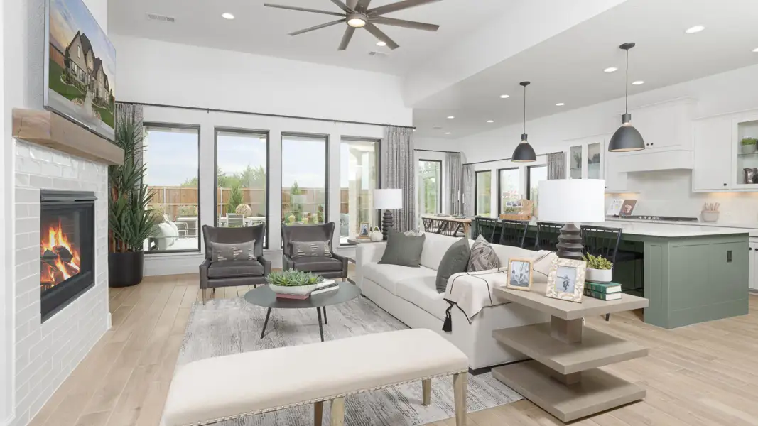 Furnished interior view inside a new home in Juniper Springs, Lockhart (Image 9).