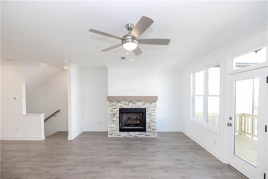 Spacious, unfurnished interior of a new home in Palisades Townhomes, Cumming (Image 11).