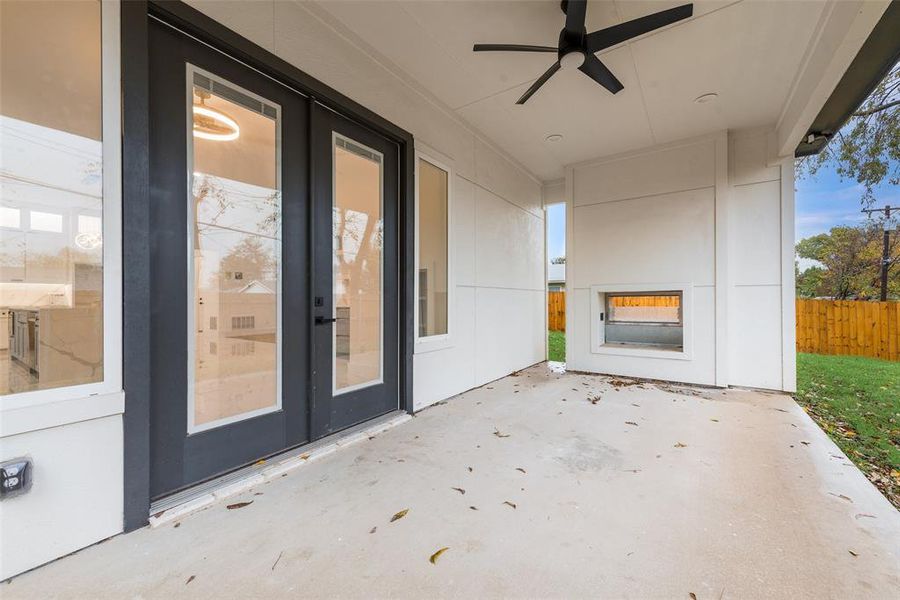 Exterior details and patio area of a home in , Dallas (Image 21). Exterior details and patio area of a home in , Dallas (Image 21).