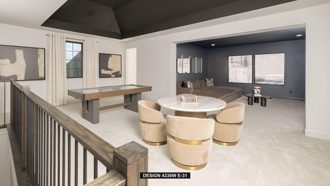Furnished interior view inside a new home in Evergreen, Conroe (Image 11). Furnished interior view inside a new home in Evergreen, Conroe (Image 11).
