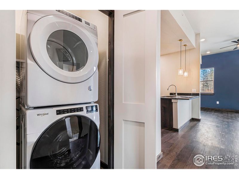 Washer and Dryer in the unit. No need to go to the Laundromat!