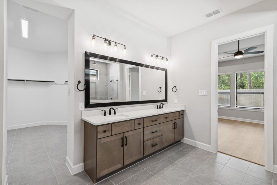 Furnished interior view inside a new home in The Meadows at Imperial Oaks, Conroe (Image 8).