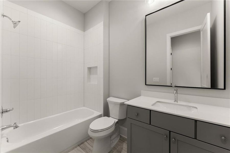 Furnished interior view inside a new home in , Flowery Branch (Image 13).